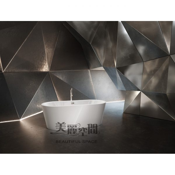 Kaldewei 1111鋼板琺瑯浴缸 含自動落水頭 無接縫獨立式鋼板搪瓷浴缸 180*80*43(61)cm