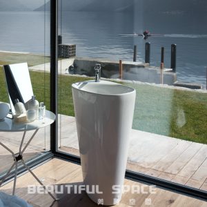 LAUFEN 81180.4 PALOMBA 落地式面盆 靠牆款式(H90 cm)