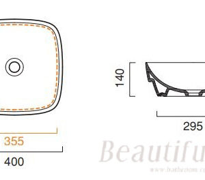 CATALANO義大利原裝進口 臉盆 洗臉盆 面盆-莫蘭迪COLORI-40X40CM 霧白色台上盆 140AGRLXBM