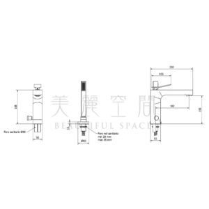 衛浴五金 兩件式浴缸龍頭 IB WAVE系列 WA740