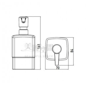 EMCO 0521.001.02 LOFT 檯面式給皂器