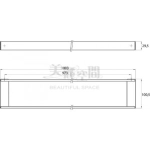 EMCO 1866.001.11 LIAISON 框形掛架100.3cm