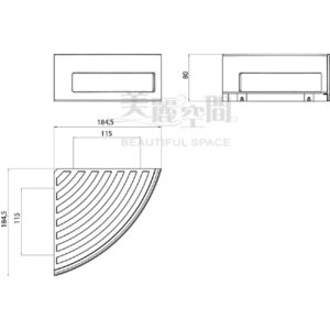 EMCO 3545.001.21 SYSTEM 2 三角置物籃