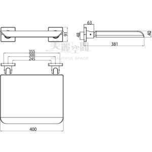 EMCO 3551.212.02 SYSTEM 2 淋浴椅