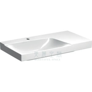 GEBERIT 瑞士進口 臉盆 洗臉盆 面盆-500.533.01.1 右平台90公分 Xeno 2 washbasin with shelf surface
