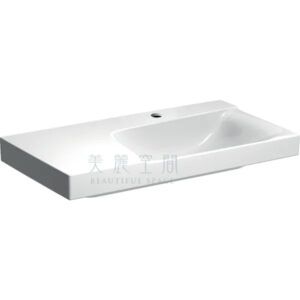 GEBERIT 瑞士進口 臉盆 洗臉盆 面盆-500.535.01.1 左平台90公分 Xeno 2 washbasin with shelf surface