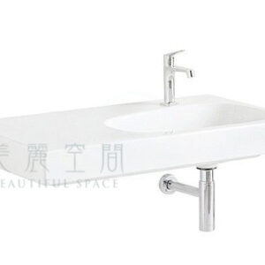 GEBERIT 瑞士進口 臉盆 洗臉盆 面盆-500.549.01.1左平台90公分Citterio washbasin with shelf surface