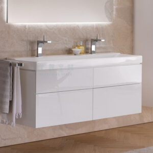 GEBERIT 瑞士進口 臉盆 洗臉盆 面盆-500.550.01.1 雙龍頭孔120公分 Xeno2 washbasin