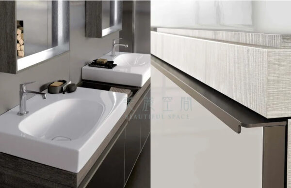 GEBERIT 瑞士進口 臉盆 洗臉盆 面盆-500.546.01.1左平台75公分Citterio washbasin with shelf surface