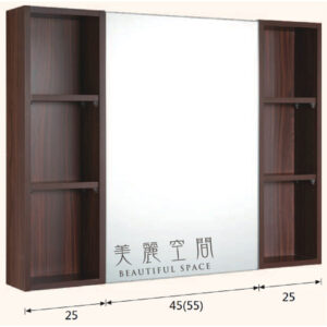 CORINS 柯林斯 SF-FM-105-20000 左右胡桃色開放櫃(105公分)