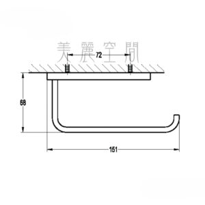 衛浴配件 紙捲架 FH8921