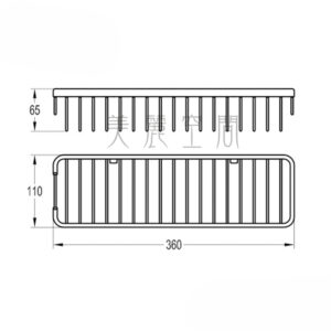 衛浴配件 單層置物架 FH8963A