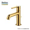 衛浴五金 BETTOR 朗月 拉絲金 面盆龍頭 FH9865-D125-BG