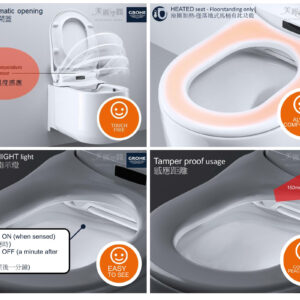 GROHE 39380 Sensia Arena 精品智慧SPA落地式馬桶(金級省水認證)