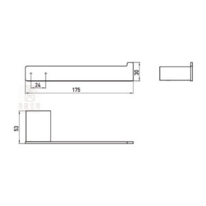EMCO_LOFT 黑色備用紙捲架 0505.133.00