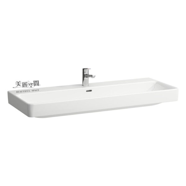 LAUFEN 81496.5.000.104.1 PRO S 檯面盆 (120x46.5cm/單孔龍頭款式)