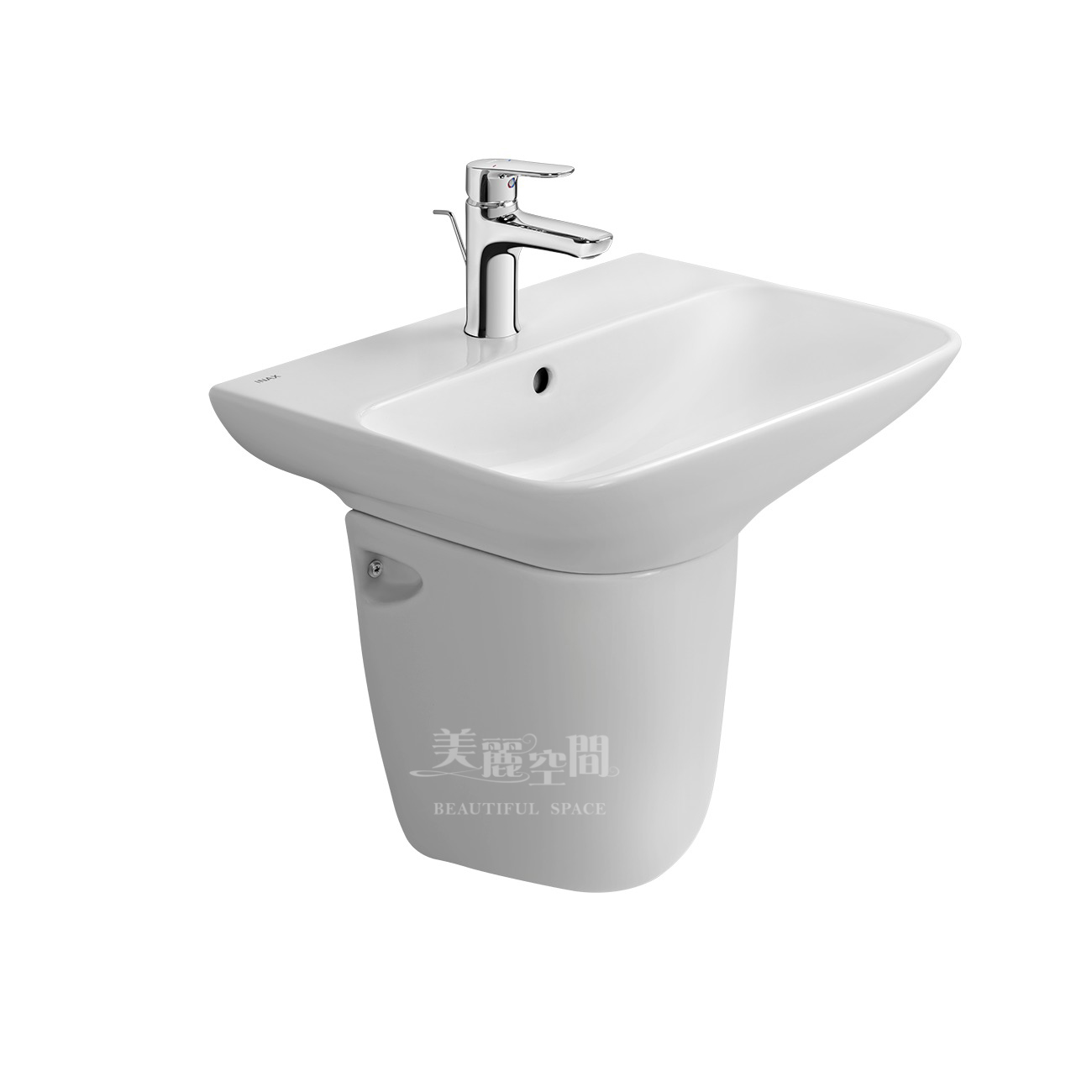 日本 INAX 伊奈 腳柱型面盆 AL-289VFC-TW/BW1+L-288VC-TW/BW1 - 美麗空間衛浴,精品衛浴設備
