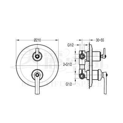 FH9903-D101 BETTOR 美利堅 單把牆式五通