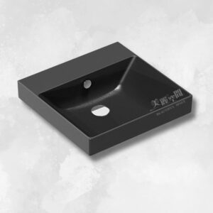 CATALANO 義大利原裝進口 New Zero系列 50x50cm黑色壁掛式面盆 50ZPNS