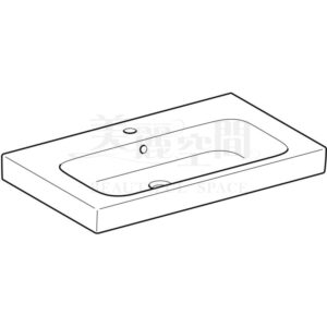 GEBERIT 瑞士進口 臉盆 洗臉盆 面盆 Modo 502.859.00.1 79.5x48.5cm
