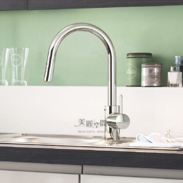 GROHE 31481.001 Eurosmart 廚房伸縮龍頭 二段式出水