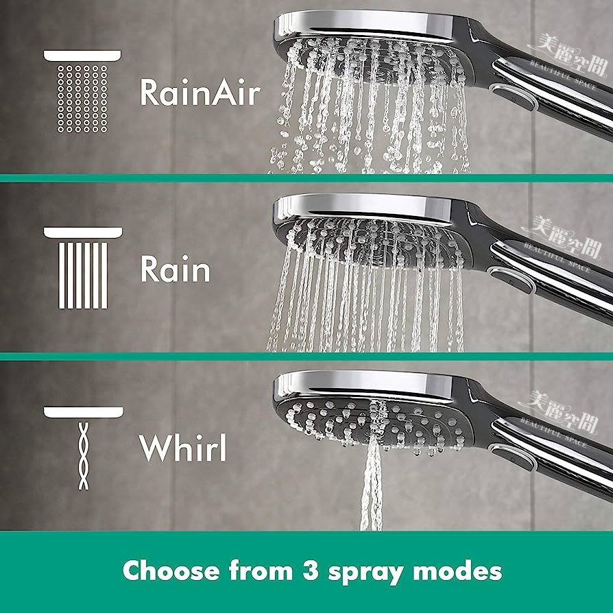 Hansgrohe Raindance Select E 120 26520670 三段式手持蓮蓬頭 (霧黑)