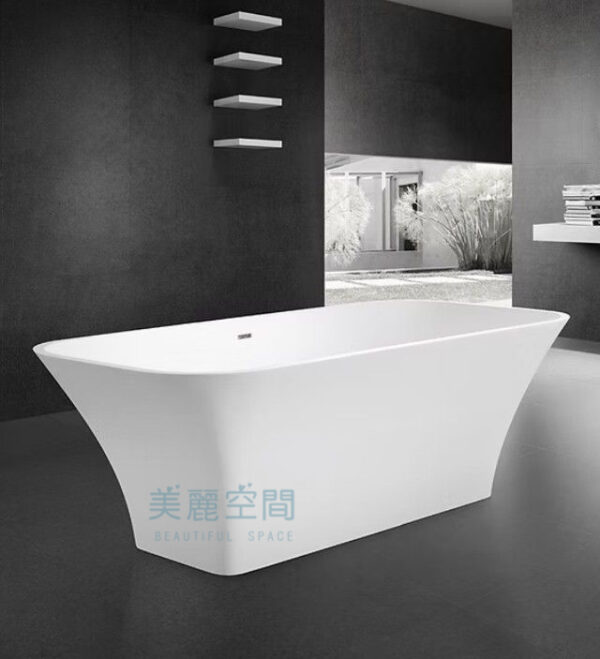 BOVIT伯維特 MFC1023 典雅素面 - BOVIT伯維特人造石獨立浴缸 雲晶石浴缸MFC-1023 150公分