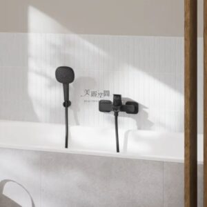 德國 GROHE CUBEO 單槍浴用龍頭 1018132430 邁特黑 彩圖